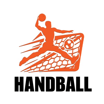 Mẫu logo câu lạc bóng ném Handball đẹp 1-02
