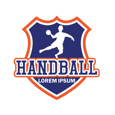 Mẫu logo câu lạc bóng ném Handball đẹp 1-06