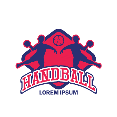 Mẫu logo câu lạc bóng ném Handball đẹp 1-10
