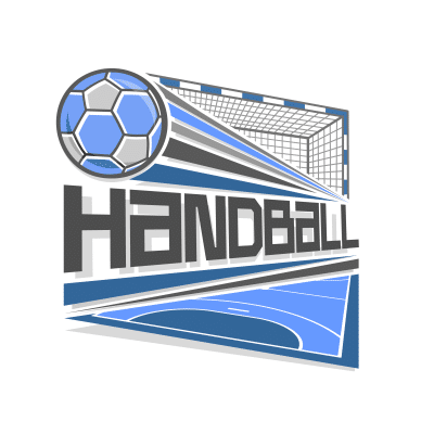 Mẫu logo câu lạc bóng ném Handball đẹp 1-13