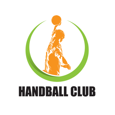 Mẫu logo câu lạc bóng ném Handball đẹp 1-15
