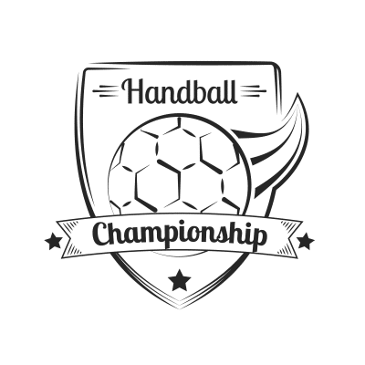 Mẫu logo câu lạc bóng ném Handball đẹp 1-19