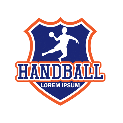 Mẫu logo câu lạc bóng ném Handball đẹp 1-26