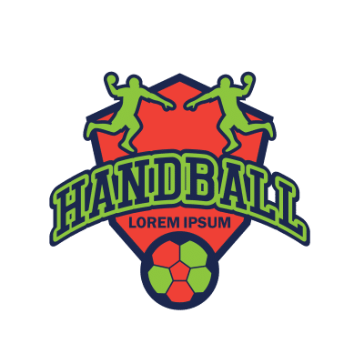 Mẫu logo câu lạc bóng ném Handball đẹp 1-35
