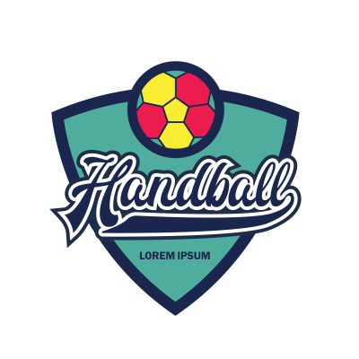 Mẫu logo câu lạc bóng ném Handball đẹp 1-36