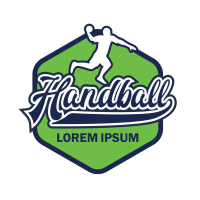 Mẫu logo câu lạc bóng ném Handball đẹp 1-37