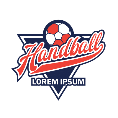 Mẫu logo câu lạc bóng ném Handball đẹp 1-39