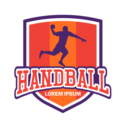 Mẫu logo câu lạc bóng ném Handball đẹp 1-44
