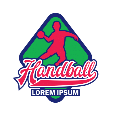 Mẫu logo câu lạc bóng ném Handball đẹp 1-45