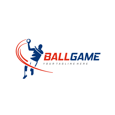 Mẫu logo câu lạc bóng ném Handball đẹp 2-05
