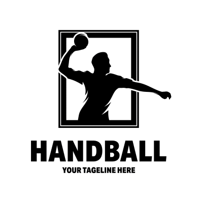 Mẫu logo câu lạc bóng ném Handball đẹp 2-07