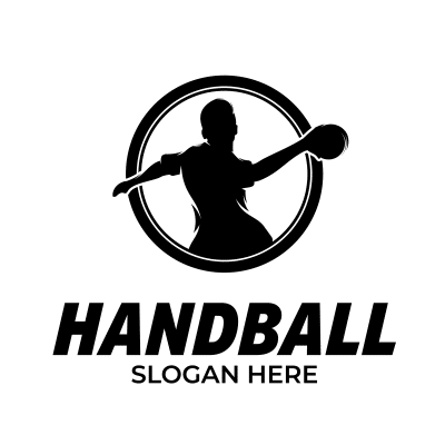 Mẫu logo câu lạc bóng ném Handball đẹp 2-10