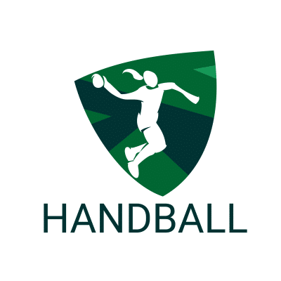 Mẫu logo câu lạc bóng ném Handball đẹp 2-11