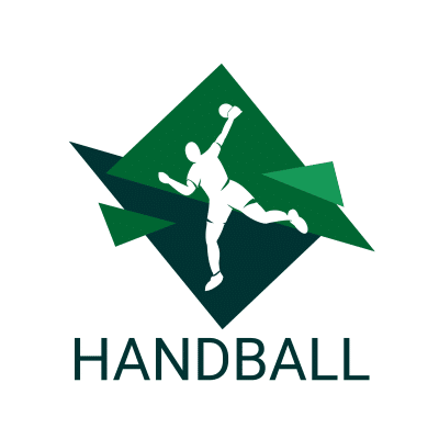Mẫu logo câu lạc bóng ném Handball đẹp 2-12