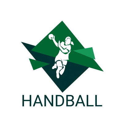 Mẫu logo câu lạc bóng ném Handball đẹp 2-13
