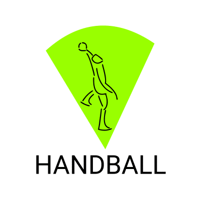 Mẫu logo câu lạc bóng ném Handball đẹp 2-18